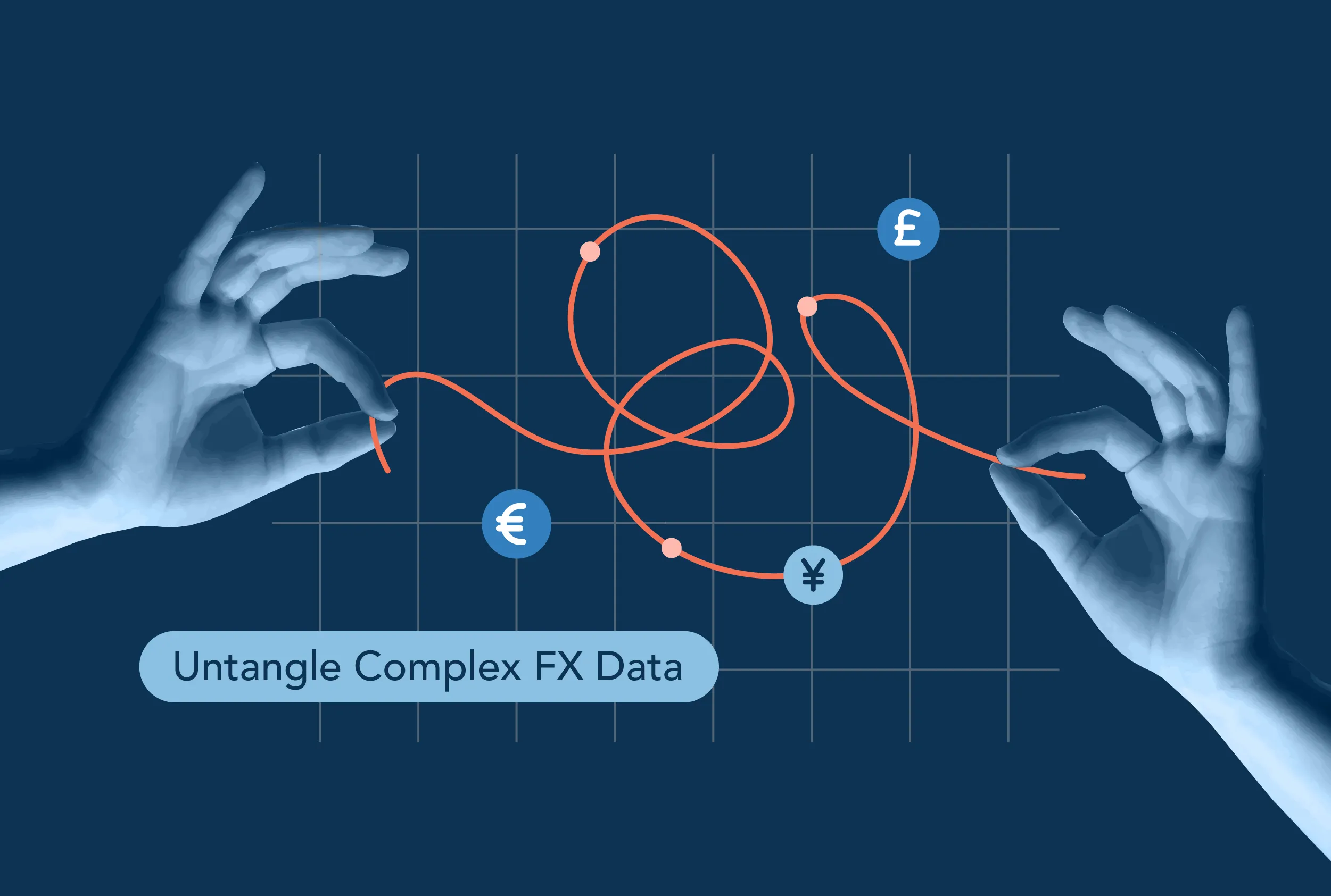 A graphic of two hands holding each other with the words " triangle complex fx data ".